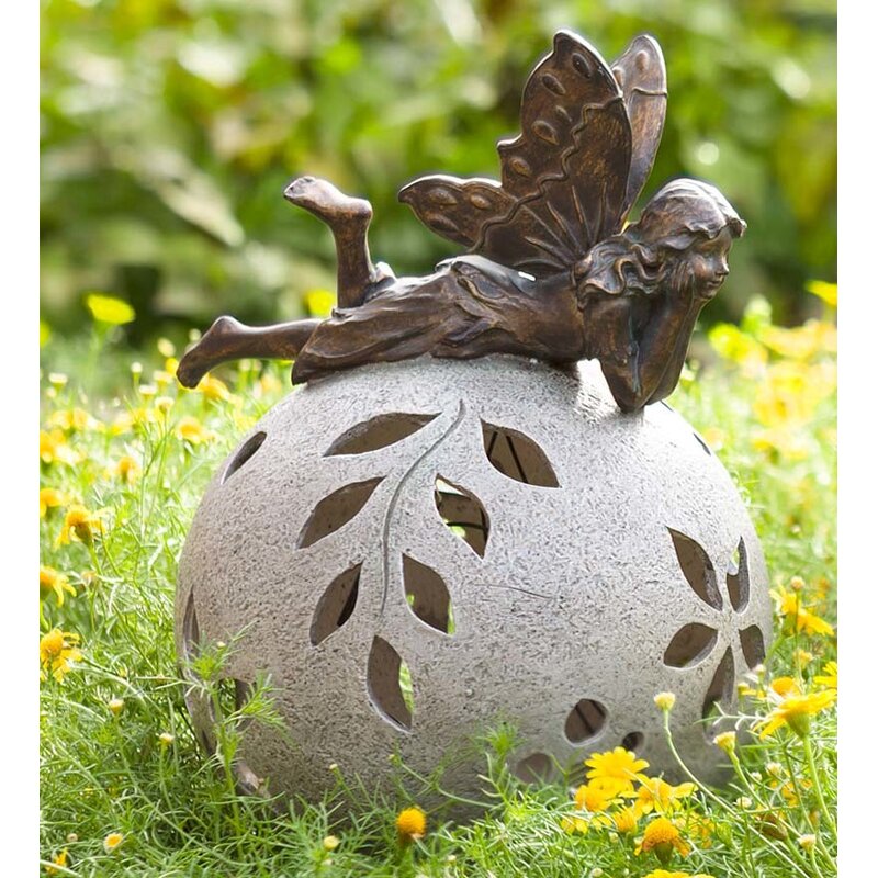 fairy statue solar light